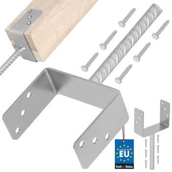 Základňa stĺpa s u-tyčou na osadenie 150 mm