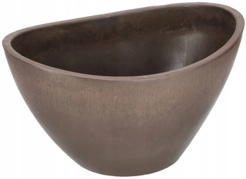 Loď hrniec podlhovastý hrniec ochranný kompozitný hrniec hnedý