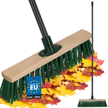 Kefa metla drevená nylon 40 cm + kovová rúčka