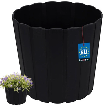 Kvetináč plastový antracit 20x18 cm