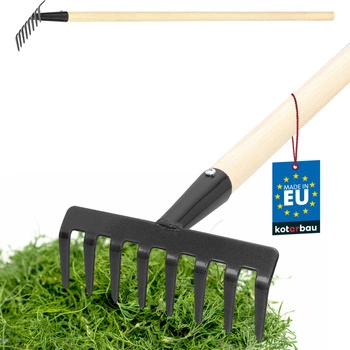 Kovové hrebeňe 8-zubé drevená rukoväť