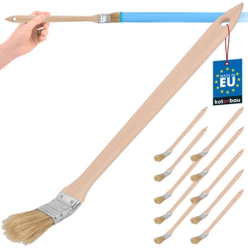 Plochá zahnutá kefa na radiátory malá úzka 25 mm sada 10 ks.