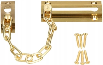 Dverová zarážka reťazový zámok mosadz