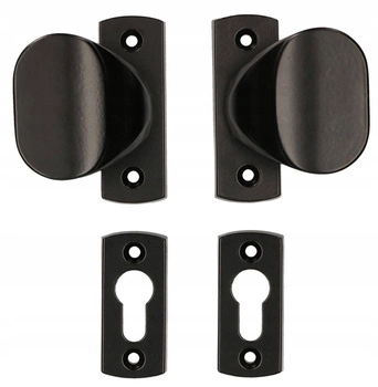 Držadlo dverí štít 125 mm bránka - Farba čierna