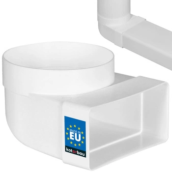 Excentrické koleno 110x55 ventilačný kanál 100