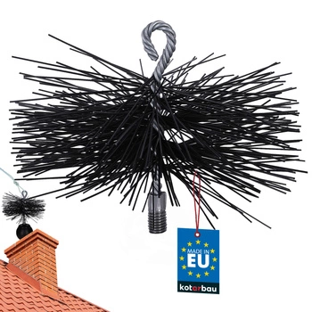 Kefa na čistenie komínov kominárska pvc závit m12 175 mm