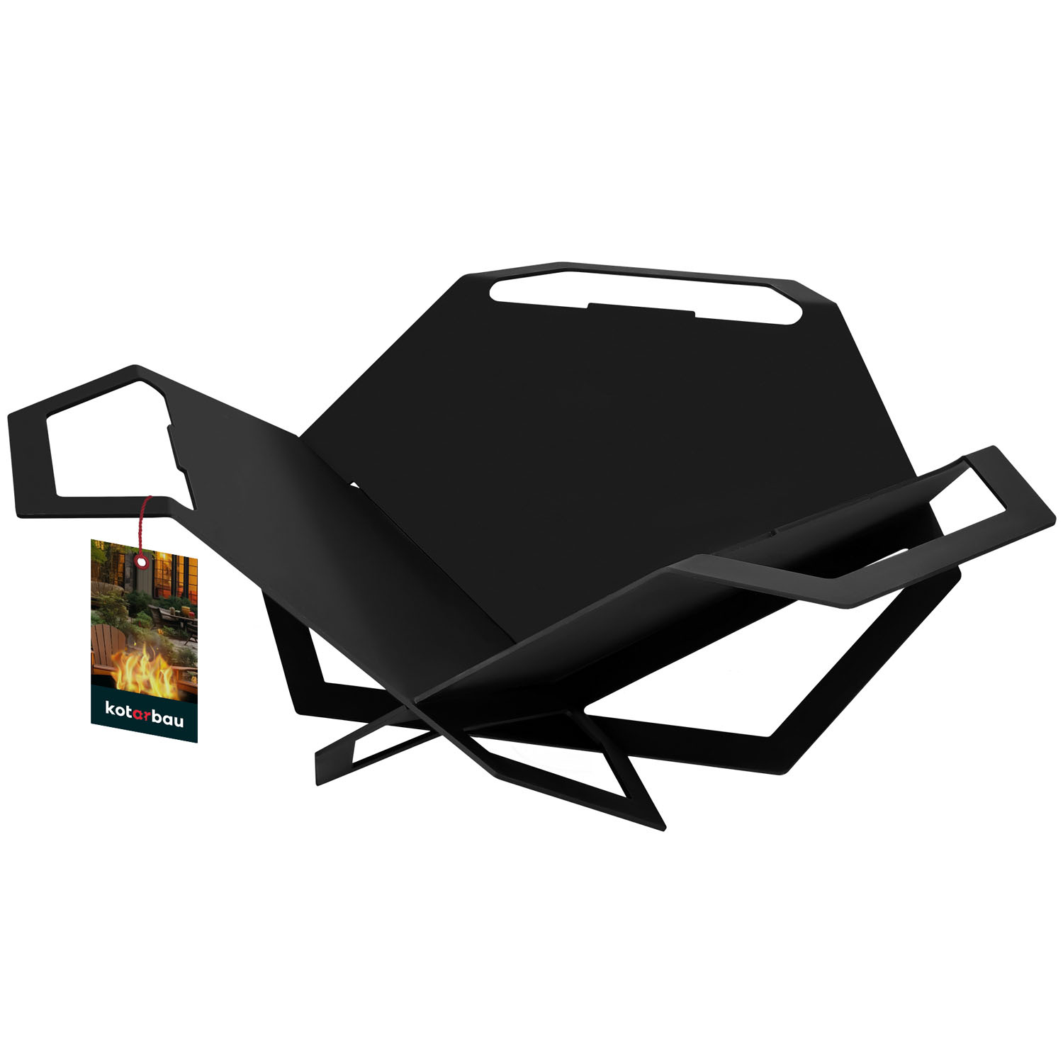 Šesťhranný skladací záhradný krb