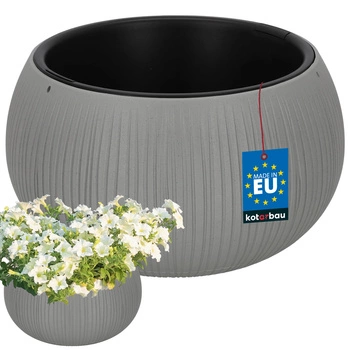 Kvetináč s vložkou 370x220 mm imitácia betónu