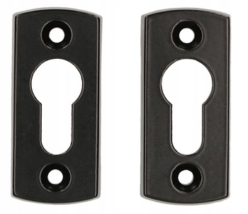 Štítok na vložku dvere brána - 2 ks - Farba čierna