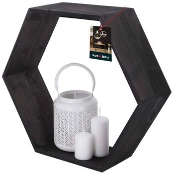 Drevený nástenný záhon pre rastliny čierna