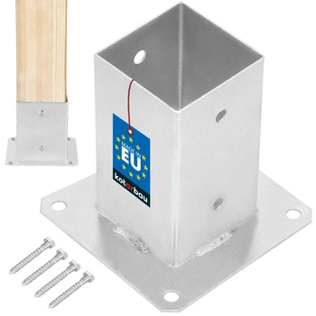 Základňa stĺpa priskrutkovaná kotviaca konzola 80x80