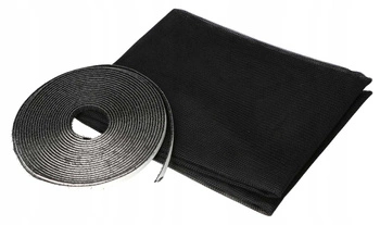 Čierna okenná sieť na suchý zips 130x150cm