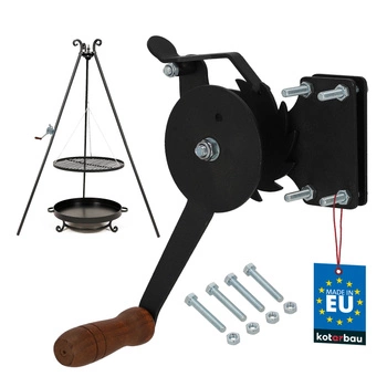 Kľuková cievka na nastavenie grilovacieho roštu