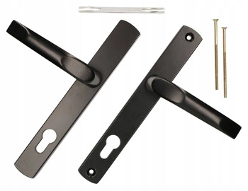 Kľučka dverí čierna dlhá 90 vložka