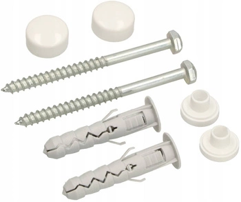 Sada kúpeľňových hmoždiniek pre záchodové misy