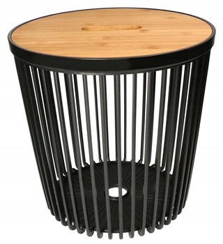 Kontajnerový stolík 2v1 okrúhly kôš 335x330 mm