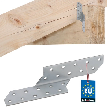 Tesársky spojovací prvok krokvový spojka pravý 170x35 mm