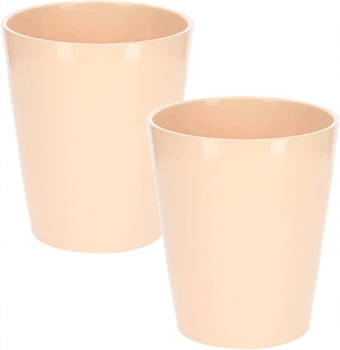 Keramický kvetináč 12 cm púdrovo ružový - 2 ks.