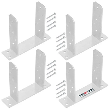 Základňa stĺpa tt priskrutkovaná 140 mm sada 4 ks.