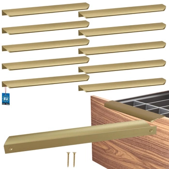 Úchyt nábytkový hliníkový zlatý mat 256/276 mm sada 10 ks.