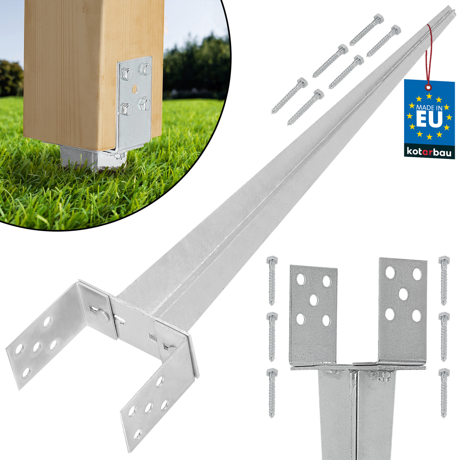 Základňa stĺpa nastaviteľná zatĺkacia 0-160 mm