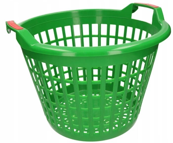 25l zelený ažurový kôš s mäkkými rukoväťami