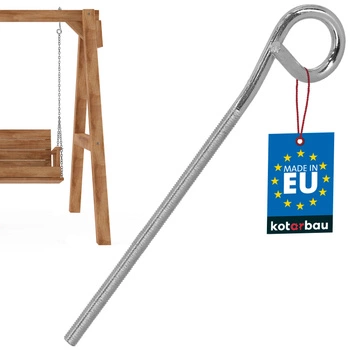 Hojdačkový hák skrutkovací nerezový M8 210 mm