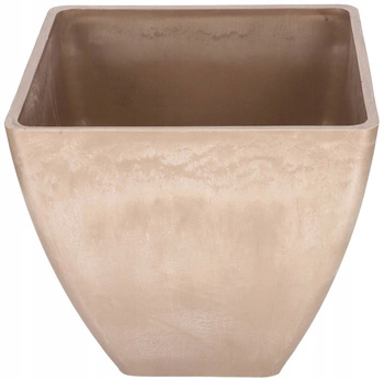 Záhradný kvetináč ochranný kompozitný kvetináč béžový 28 cm