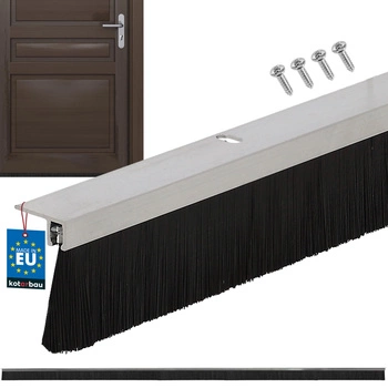 24 mm uholníková kefová lišta na utesnenie dverí