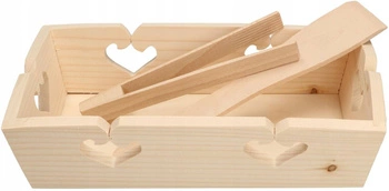 Kuchynská súprava drevený podnos na raňajky malý