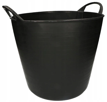 Čierne flexibilné vedro 26 l s ušami