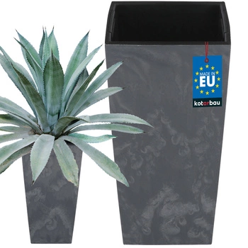 Kvetináč s vložkou 240x240x450 mm betónová konštrukcia