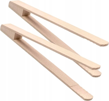 Drevené kliešte na grilované uhorky 2 ks