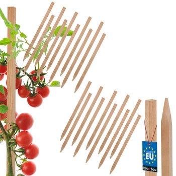 Drevené koly na paradajky zeleninu záhradné podpery 25 cm sada 20 ks.