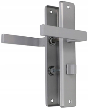 Rukoväť strieborná wc rukoväť kúpeľňových dverí 72 dverí vľavo