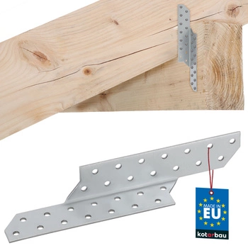 Tesársky spojovací prvok krokvový spojka pravý 210x35 mm