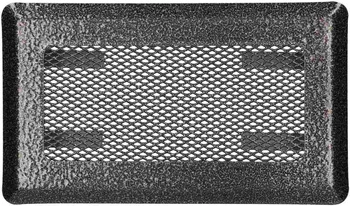 Krbová ventilačná mriežka kovová 10x20 cm - Farba strieborná