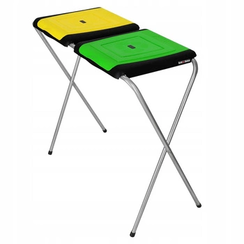 Stojan rám na vrecia na odpad 2x120l - Farba čierna