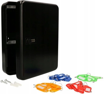 Bezpečnostná schránka na kľúče + 36 krúžkov na kľúče v cene