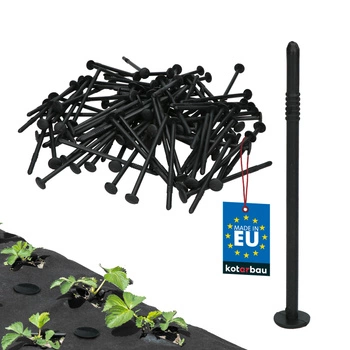 Špendlíky kotvy kolíky do agrofibra plastové 12 cm sada 100 ks.