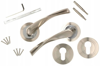 Sada dverových kľučiek saténová rozeta vložka do dverí