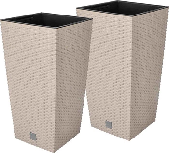 Kvetináč 50cm obal na kvetináč ratanová vložka na kvety - 2 ks.