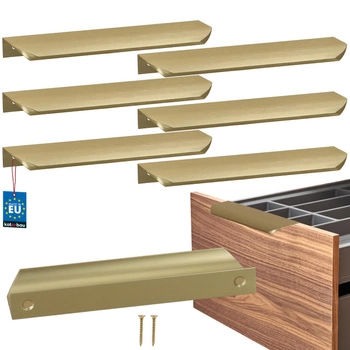 Úchyt nábytkový hliníkový zlatý mat 160/180 mm sada 6 ks.