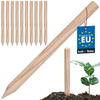 Drevené koly buk geodetické na zeleninu stromy 40 cm sada 10 ks.