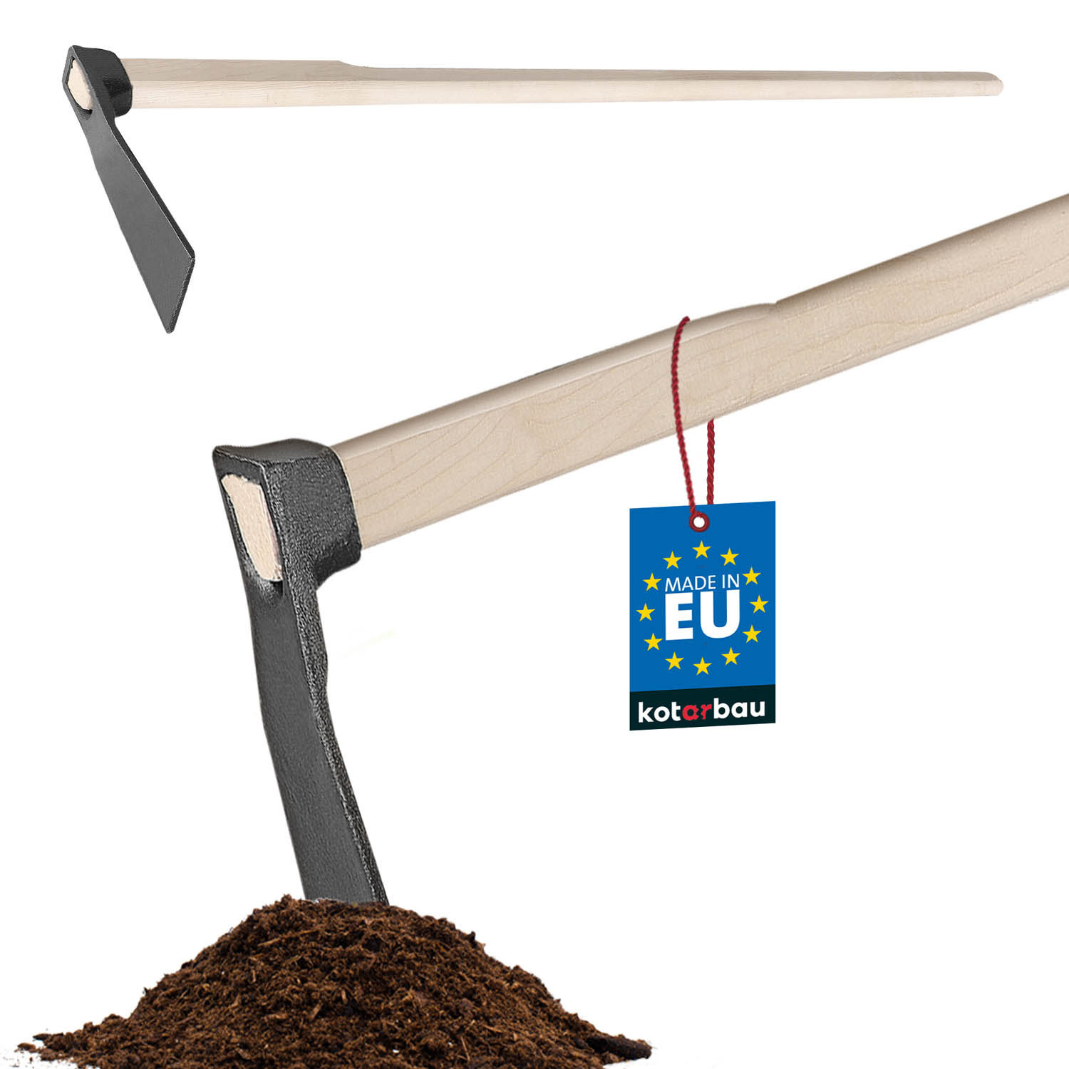 Kovaná motyka s drevenou násadou 120 cm