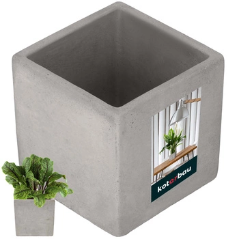 Betónový štvorcový kvetináč 11 cm