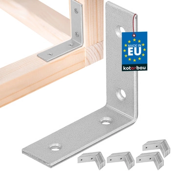 Tesársky uholník nerezový pozinkovaný 50x50x17 mm sada 50 ks.