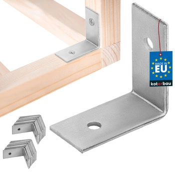 Tesársky uholník nerezový pozinkovaný 30x30x15 mm sada 25 ks.