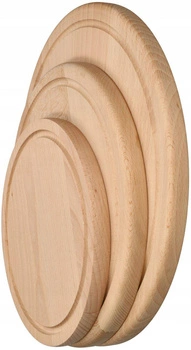 Sada drevených kuchynských dosiek na krájanie - 3 ks.