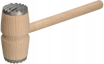 Drevená palička na mäso obojstranná, kovaná